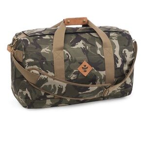 Revelry Camouflage Overnighter Smell proof water resistant Duffel Bag NWT